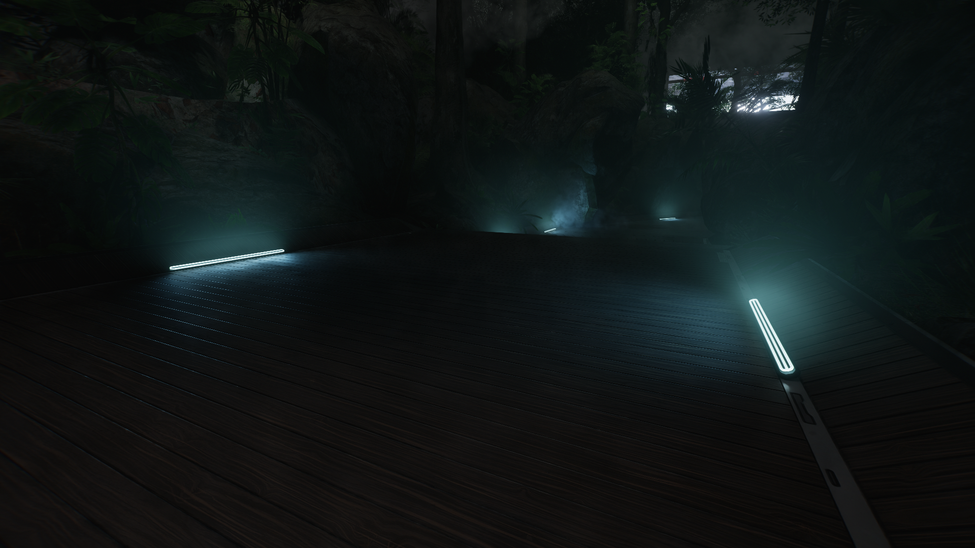 Arasaka's white jungle lights can be turned off